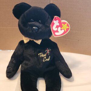 Vintage TY Beanie Baby-The End Bear 1999.